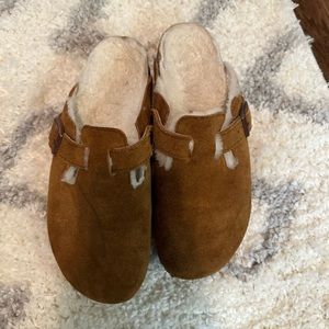 Boston Shearling Birkenstock Mink